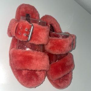 Vibrant Orange UGG slides